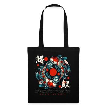 Koi Carp Japan Lucky Symbol - Tote Bag - black - Front
