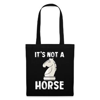 It's not a horse chess piece - Tote Bag - black - Front