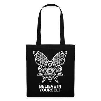 Believe In Yourself Schmetterling - Stoffbeutel - Schwarz - Vorne