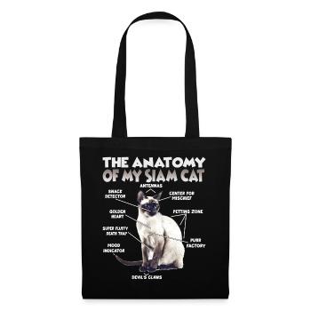 Siamese Cats T | Siamese Cat-Cat House Tiger - Tote Bag - black - Front