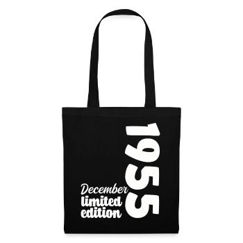 Birthday December 1955 Limited Edition Gift - Tote Bag - black - Front