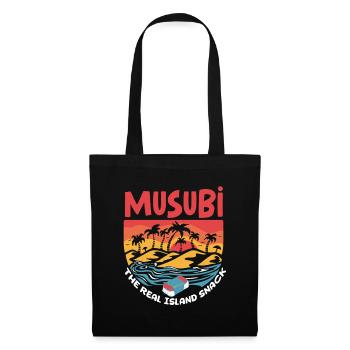 Musubi The Real Island Snack - Stoffbeutel - Schwarz - Vorne