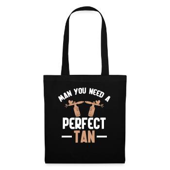 Spray Tan Artist Bräunungszelt Spray Tan Technician - Stoffbeutel - Schwarz - Vorne