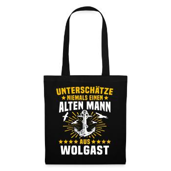 Wolgast underestimate Wolgast man - Tote Bag - black - Front