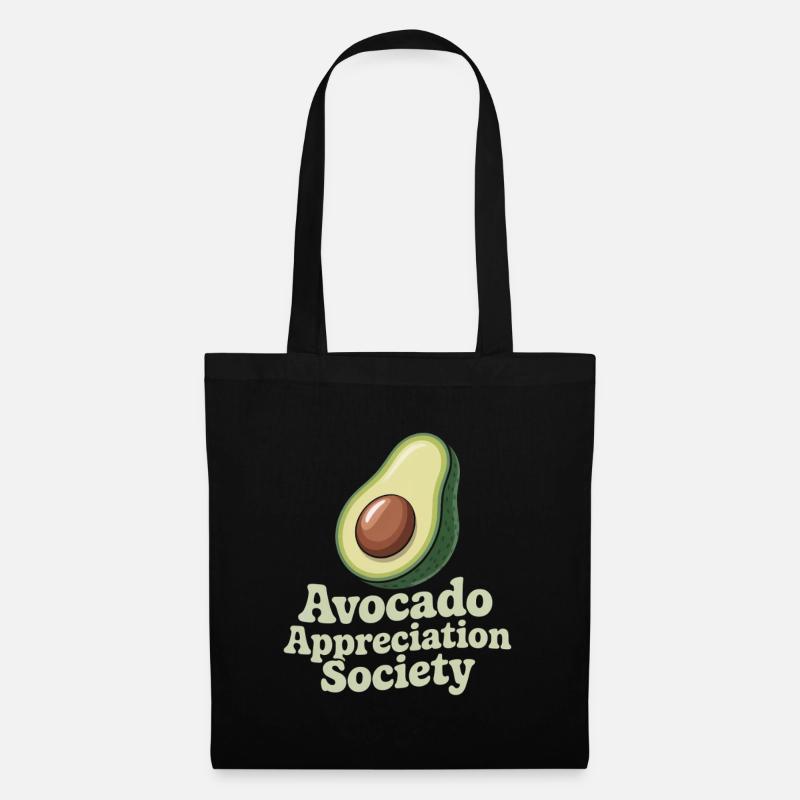 Avocado Appreciation Society - Stoffbeutel - Schwarz