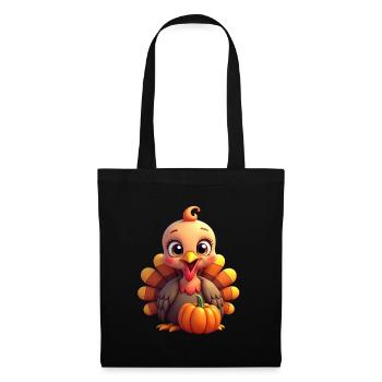 Thanksgiving Truthahn Baby - Stoffbeutel - Schwarz - Vorne