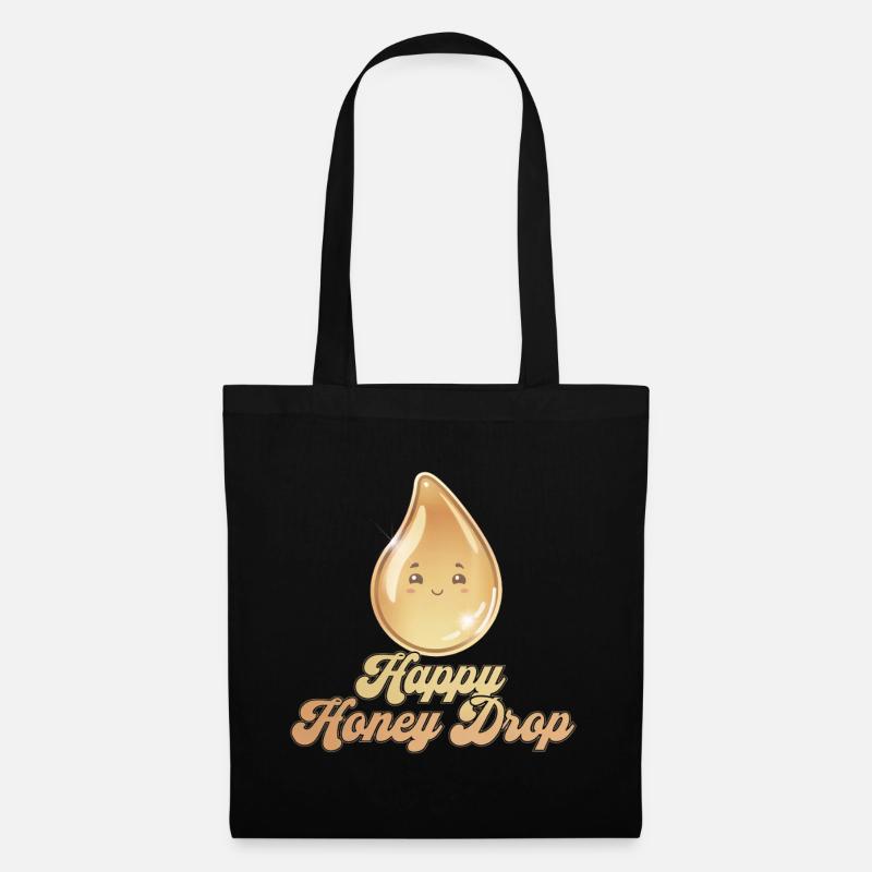 Happy Honey Drop - Honig - Stoffbeutel - Schwarz