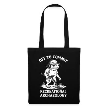 En route pour s’engager dans l’archéologie récréative Frog - Sac en tissu - noir - Devant