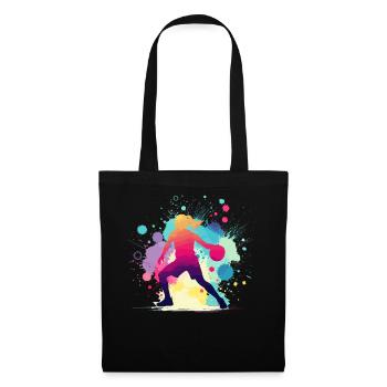Joueur de basket-ball, basket-ball, joueur de basket-ball - Sac en tissu - noir - Devant