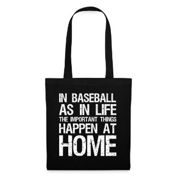 In baseball as in life the important things happen - Tote Bag - black - Front