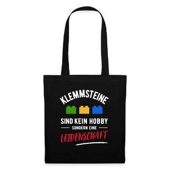 Clamping Stones | Not a hobby but a passion - Tote Bag - black - Front