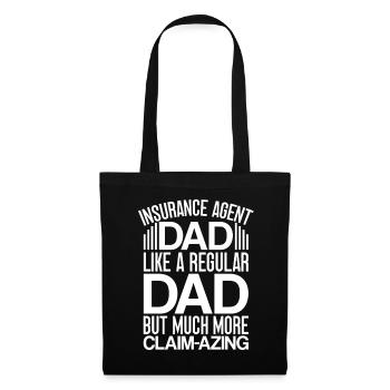 Agent d’assurance costume Papa Plus de réclamations - Sac en tissu - noir - Devant