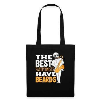 The best saxophonists have beards - Tote Bag - black - Front