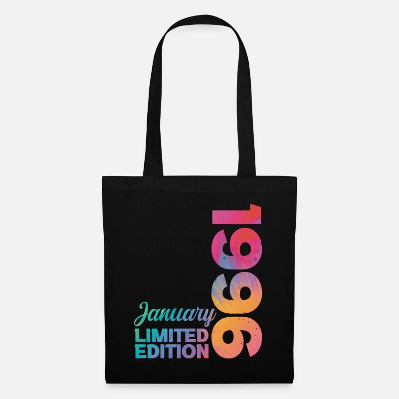 Geburtstag Januar 1996 Geboren im Januar Geschenk - Stoffbeutel - Schwarz