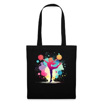 Pom-pom girl, Cheerleading, Cheer, fille - Sac en tissu - noir - Devant