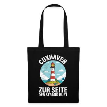 Cuxhavener TO THE PAGE THE BEACH IS CALLING Funny - Tote Bag - black - Front