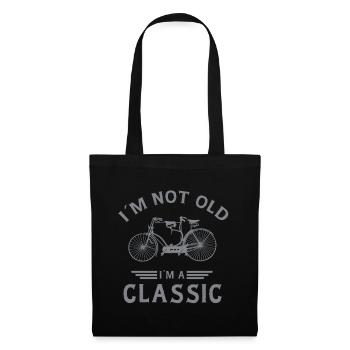 Style de l’expression classique du vélo vintage - Sac en tissu - noir - Devant