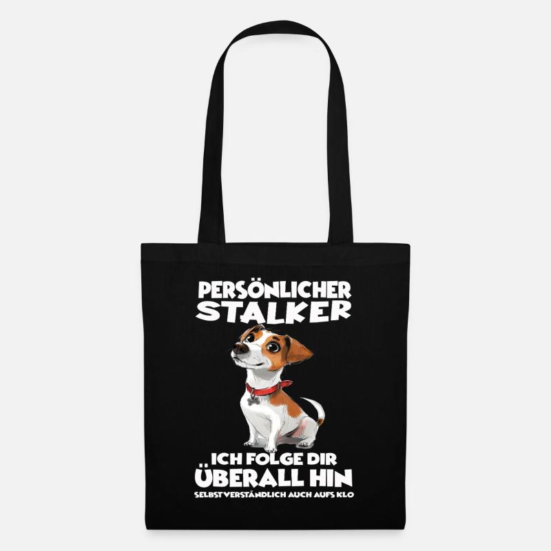Jack Russell Terrier Hundebesitzer T Jack Russell  - Stoffbeutel - Schwarz