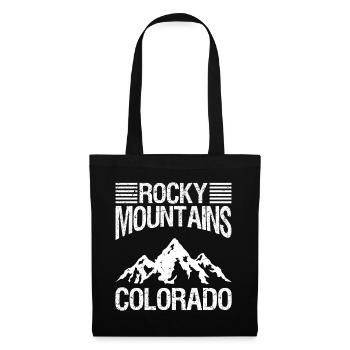 Retro Rocky Mountains National Park Colorado - Stoffbeutel - Schwarz - Vorne