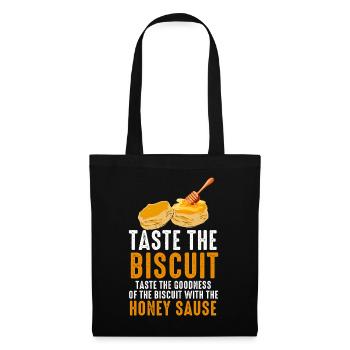 Taste the Biscuit with Honey Sauce - Tote Bag - black - Front