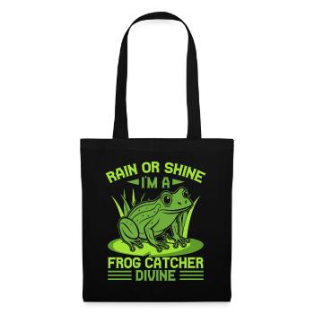 Frog Catcher Rain Or Shine I ́m A Divine Frog - Tote Bag - black - Front