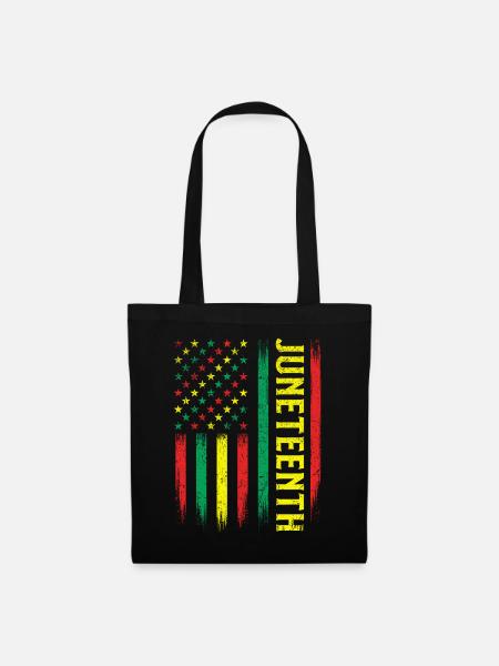 Juneteenth – Afrikanische Wurzeln Melanin-Stolz - Stoffbeutel - Schwarz