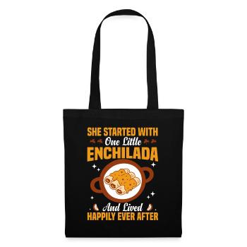 Mexikanisches Foodie-Enchilada-Liebhaber-Mexikanisches Gericht - Stoffbeutel - Schwarz - Vorne