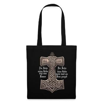 Vikings The Son Of My God Carries A Hammer - Tote Bag - black - Front