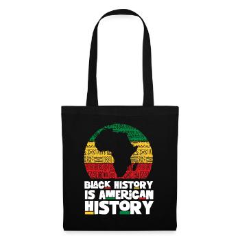 Schwarze Geschichte ist amerikanische Geschichte – Afrikanisch - Stoffbeutel - Schwarz - Vorne
