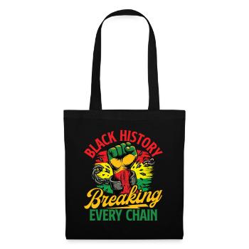 L’histoire noire brisant toutes les chaînes - Africaine - Sac en tissu - noir - Devant