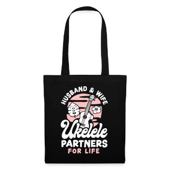 Ukulélé hawaïen Ukulélé Mari Épouse - Sac en tissu - noir - Devant