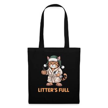Cozy Cat Litter's Full Mug Print - Tote Bag - black - Front