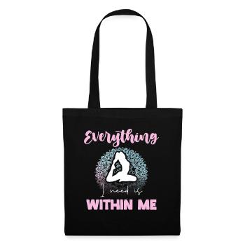 Inner Balance Yoga Motif - Tote Bag - black - Front