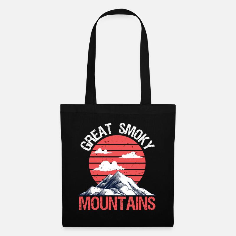 Great Smoky Mountains - Stoffbeutel - Schwarz
