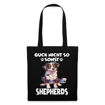 Dog Australian Shepherd T Dog Owner Gift - Tote Bag - black - Front