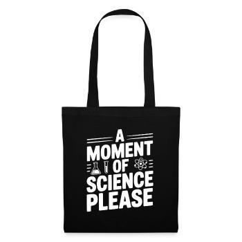 Un moment de science, s’il vous plaît - Sac en tissu - noir - Devant