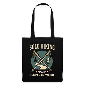 Women's solo hiker empowerment trail - Tote Bag - black - Front