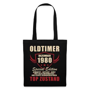 Oldtimer Dezember 1980 Special Edition - Stoffbeutel - Schwarz - Vorne