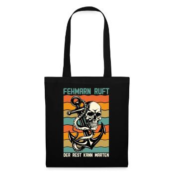 FEHMARN CALLS THE REST CAN WAIT Retro Funny - Tote Bag - black - Front