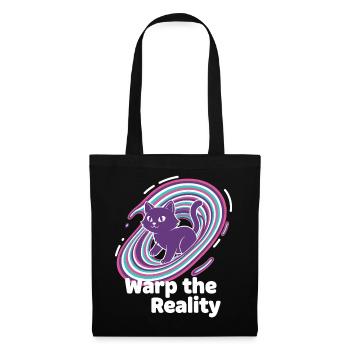 Purple Cat Portal Swirl - Tote Bag - black - Front