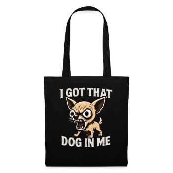 Chihuahua dit de l’humour Une idée de cadeau drôle - Sac en tissu - noir - Devant