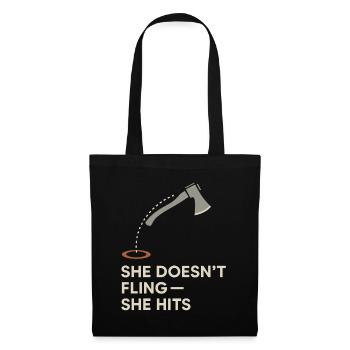 Cadeau de lancer de hache pour femmes Machines à sous I - Sac en tissu - noir - Devant