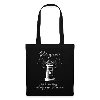 Island RÜGEN IS MY HAPPY PLACE Funny - Tote Bag - black - Front