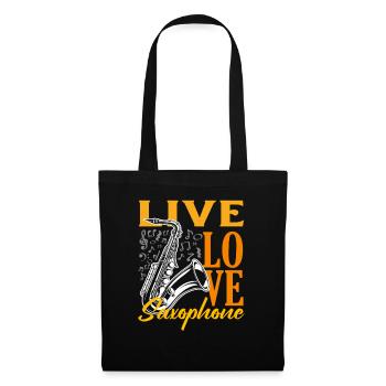 Dear Saxophone Saxophonist Marching Band Member - Tote Bag - black - Front