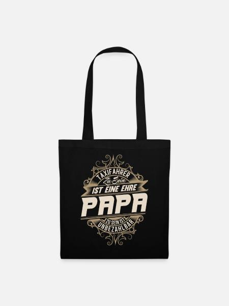 Taxifahrer Papa - Stoffbeutel - Schwarz
