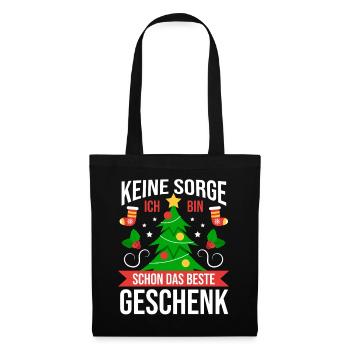 Noël du Père Noël - Sac en tissu - noir - Devant