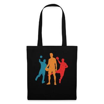 Handballspieler Handballer Herren Jungen Handball - Stoffbeutel - Schwarz - Vorne