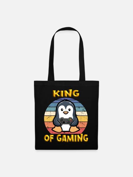 king of gaming - Stoffbeutel - Schwarz