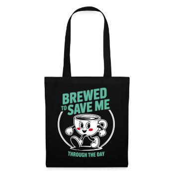 Le café sauve la situation - Sac en tissu - noir - Devant
