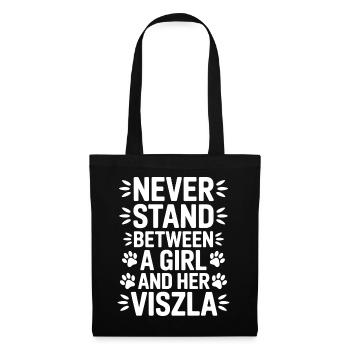 Vizsla Saying Girl Funny Vizsla Gift - Tote Bag - black - Front